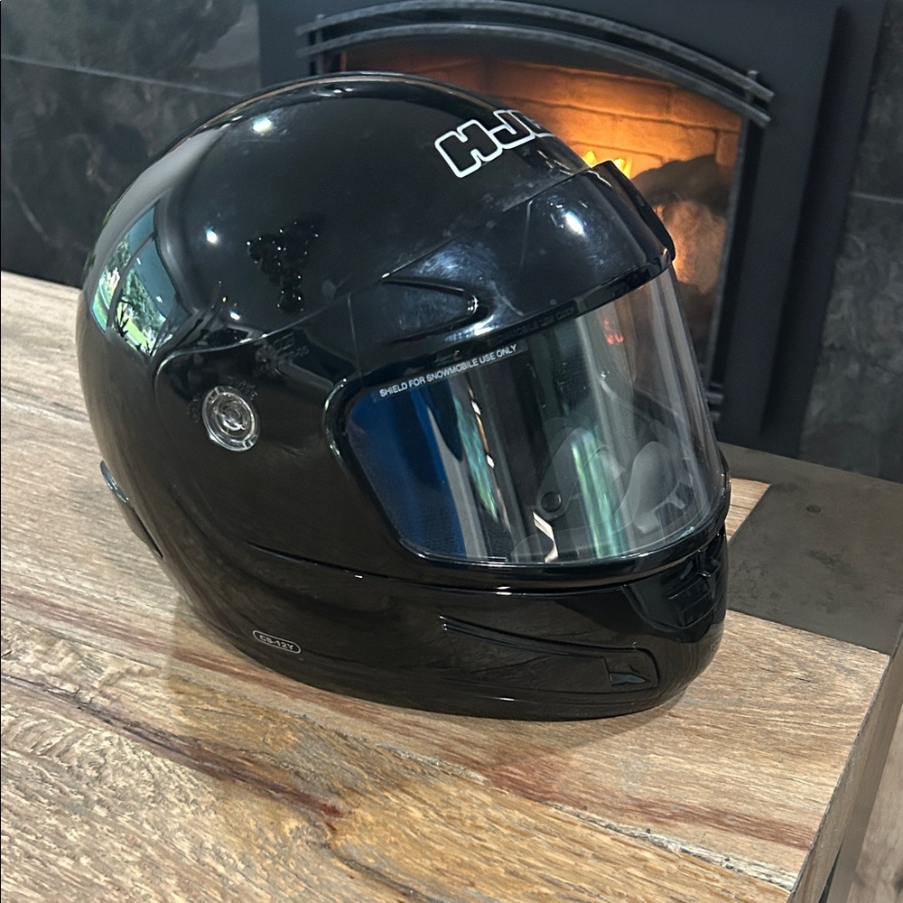 HJC Black Snowmobile Helmet